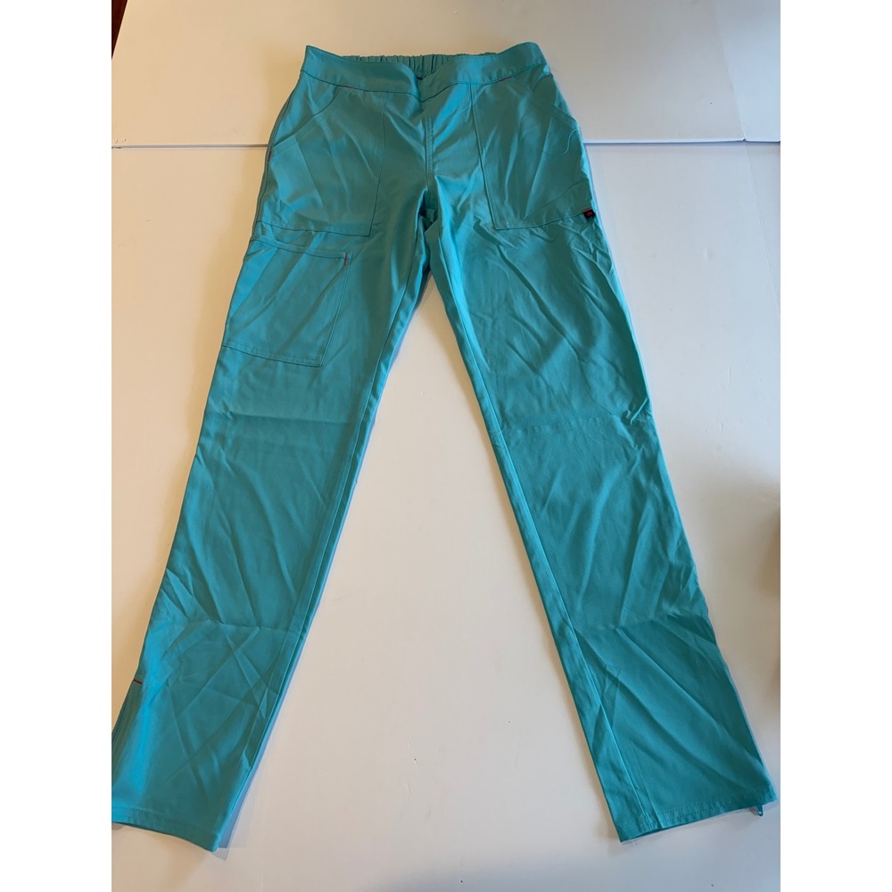 Scrubstar Womens Scrub Pants Bundle Pink Teal XS Recycled Performance Lot of 2 - Picture 4 of 6